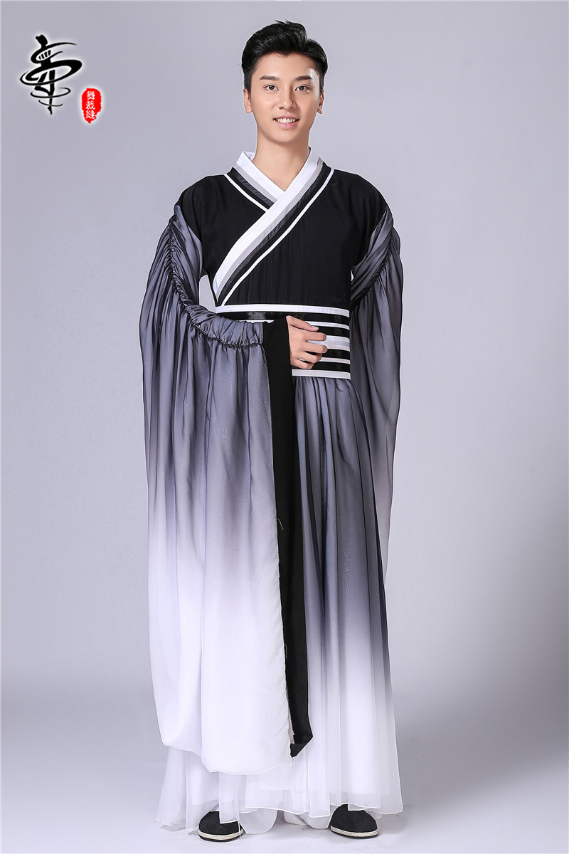 國(guó)師古典舞蹈服裝男士舞蹈服裝