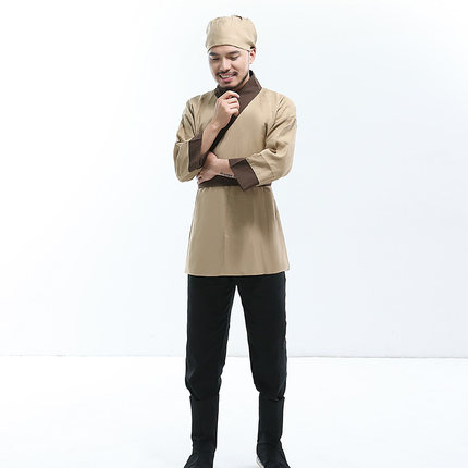 清朝男士農(nóng)民小二服裝